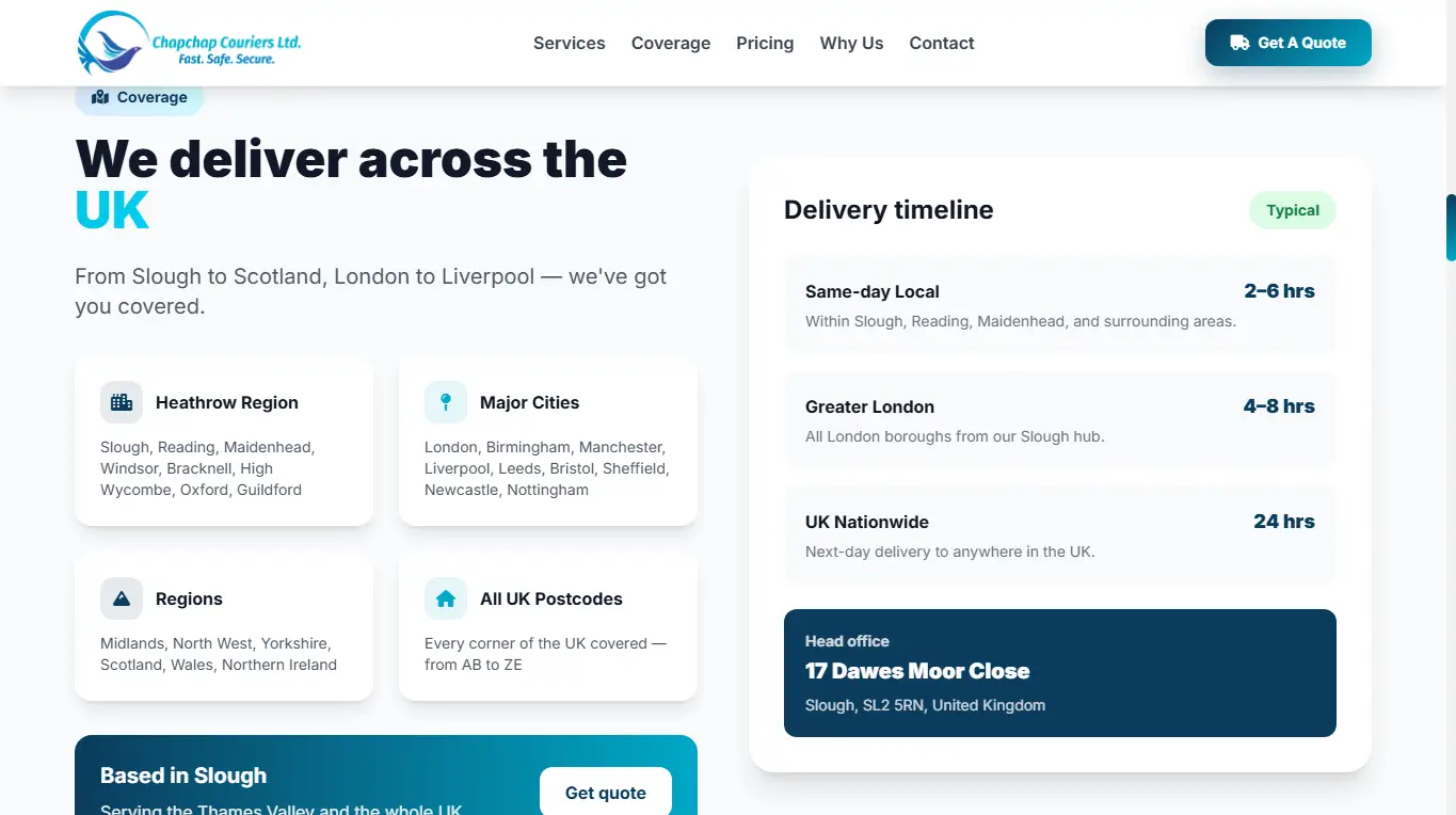 Driver search and filter interface